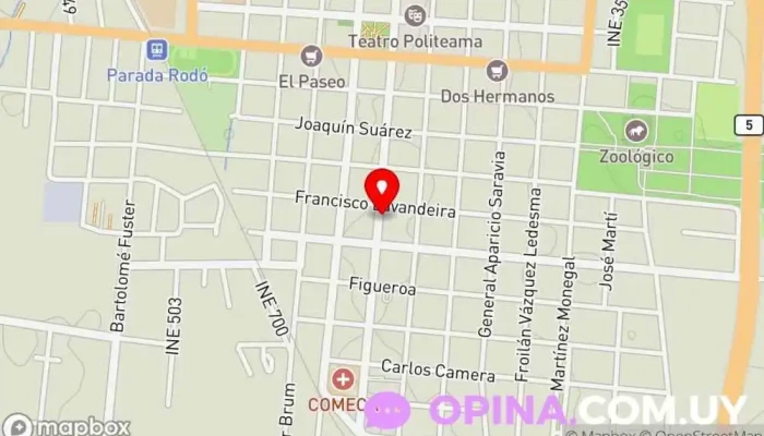 mapa de Gimnasio Fitness Gimnasio en Canelones