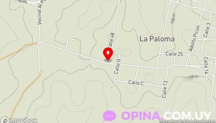 mapa de Gimnasio Municipal La Paloma Gimnasio en La Paloma