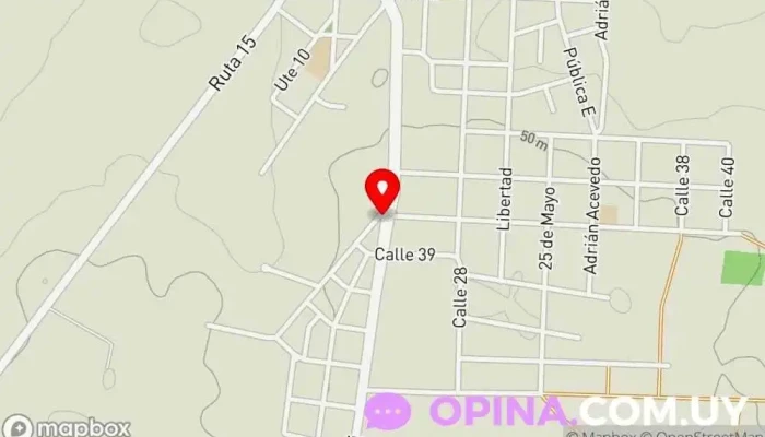 mapa de Gimnasio Publico al aire libre Gimnasio en Lascano