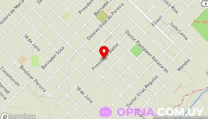 mapa de Gimnasio Sarandi Gimnasio en Sarandí del Yí