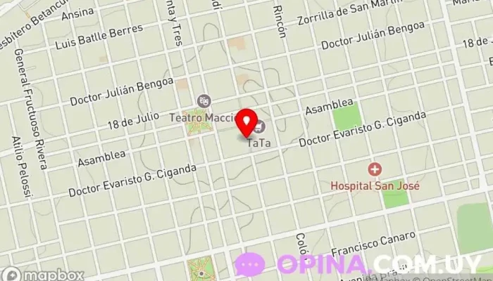 mapa de Gimnasio Vital y Salud Gimnasio en San José de Mayo