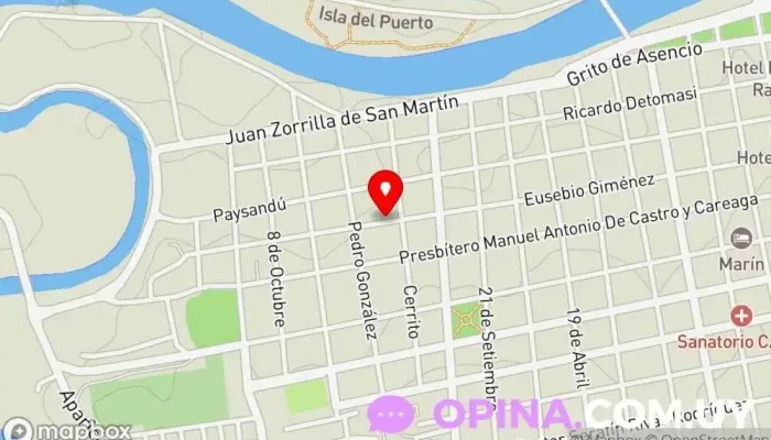 mapa de Go English house  en Mercedes