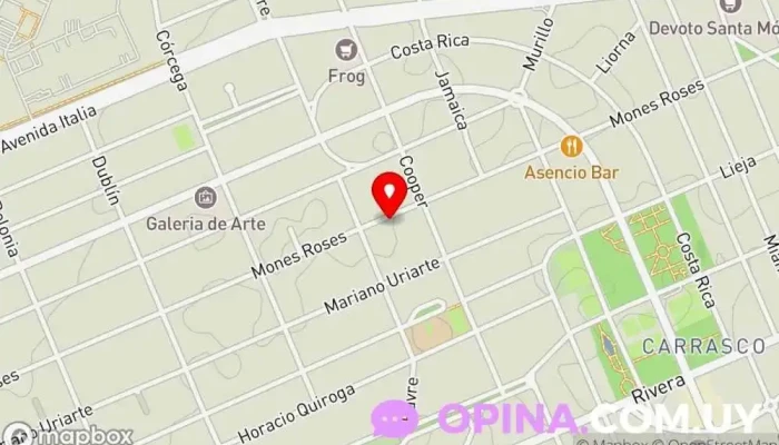 mapa de Gomensoro Propiedades Consultor inmobiliario en Montevideo