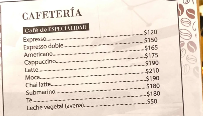 Grano Subterraneo Comentario 3 - Cafetería