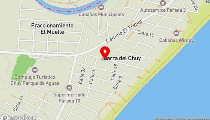 mapa de GRIDO Barra-Heladería Heladería en Barra del Chuy