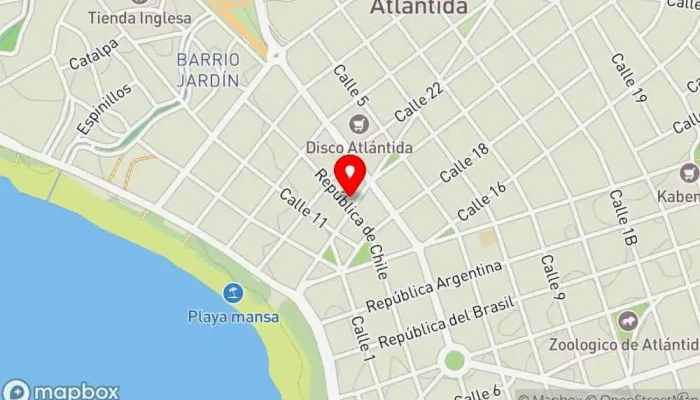 mapa de Grido Heladería en Atlántida