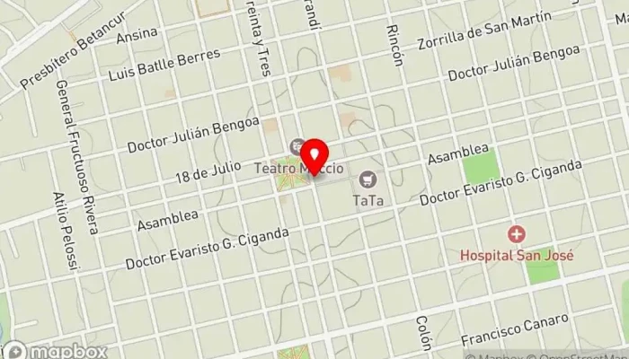 mapa de GRIDO SAN JOSE Heladería en San José de Mayo