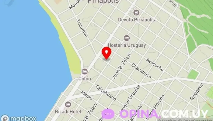 mapa de Grupo Etchart Agencia inmobiliaria especializada en alquileres en Piriápolis