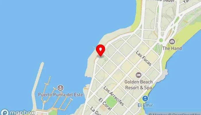 mapa de Guappa Restaurante en Punta del Este