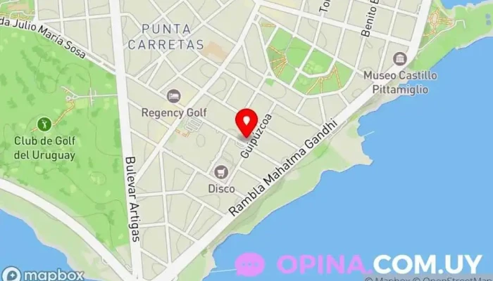 mapa de Guay Credit Institución financiera en Montevideo