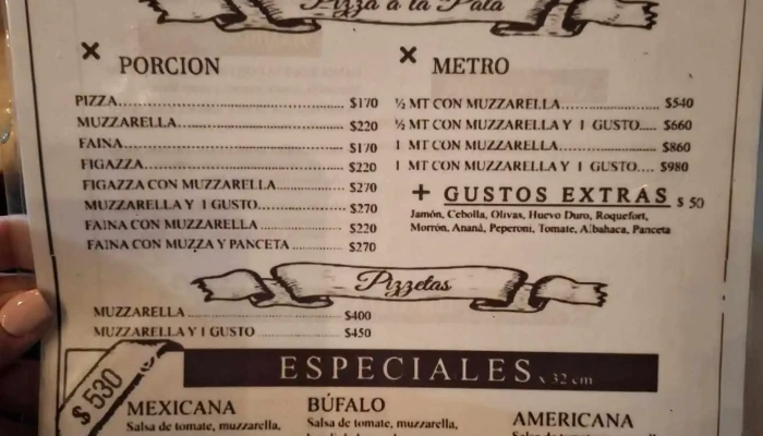 Guayabos Bar:  Menu - Bar