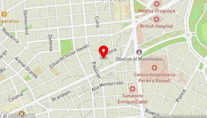 mapa de Guayaca Bar en Montevideo