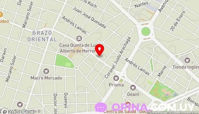 mapa de GULIAK Negocios Inmobiliarios Agencia inmobiliaria en Montevideo