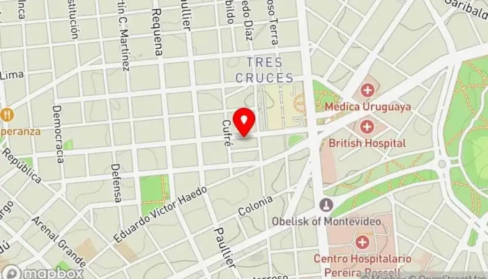 mapa de Gurmendez 2370 Bar en Montevideo