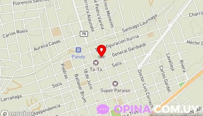 mapa de Gustavo Perdomo Informática Educación en Pando