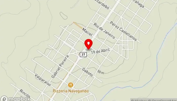 mapa de GUZZPI PIZZETAS Pizzería en Piriápolis