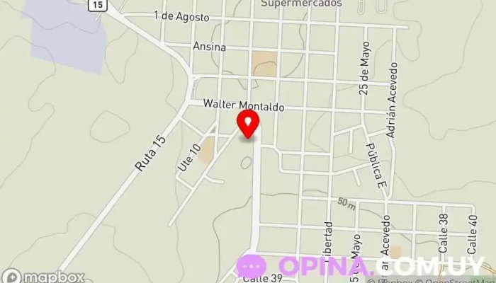 mapa de Gym Diana Gimnasio en Lascano