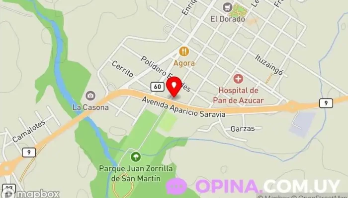 mapa de Gym Pan De Azucar Gimnasio en Pan de Azúcar