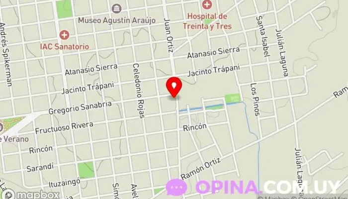 mapa de GymAltoRendimiento Gimnasio en Treinta y Tres