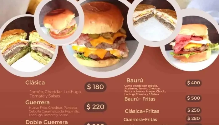 Hamburgueseria Las Guerreras Menu - Hamburguesería