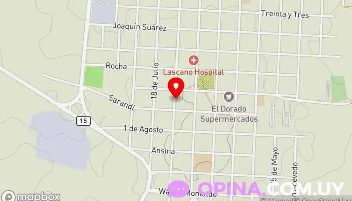 mapa de Heber Romero Condominio en Lascano