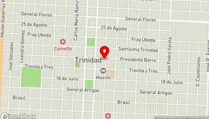 mapa de Heladería Buena Onda Heladería en Trinidad