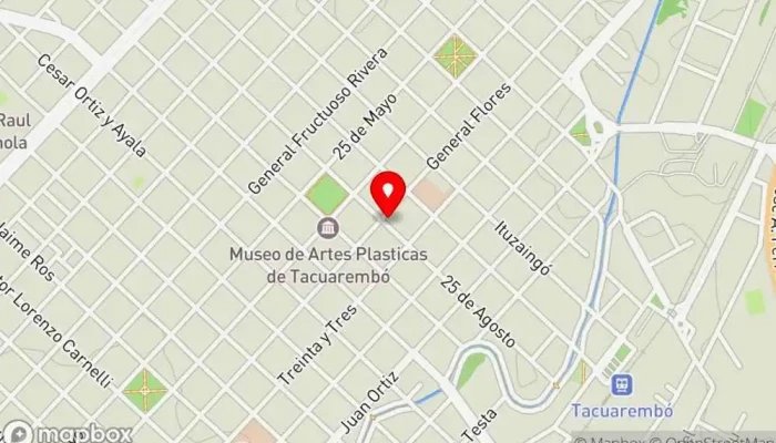 mapa de Heladeria Delicato Heladería en Tacuarembó