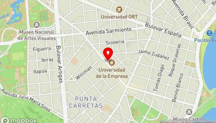 mapa de Heladería Las Delicias Heladería en Montevideo