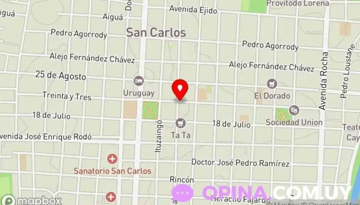 mapa de Highlands School Escuela en San Carlos