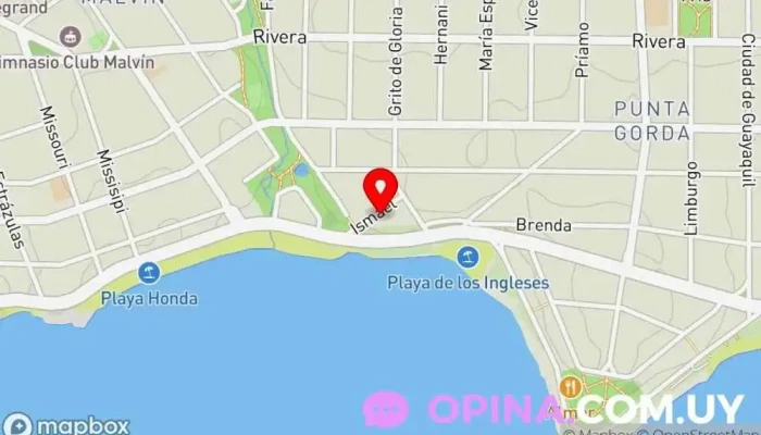 mapa de Hogar Ismael Centro de salud comunitario en Montevideo