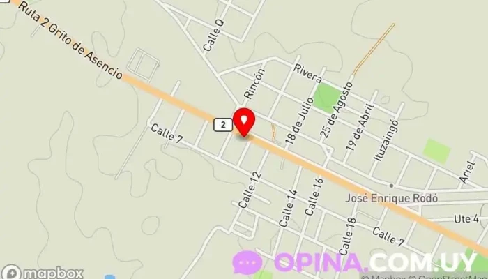 mapa de Hostal Rodo  en José Enrique Rodó