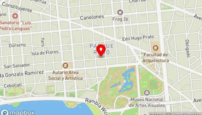 mapa de Hostel Avokanto Albergue, Bed & Breakfast, Hotel en Montevideo