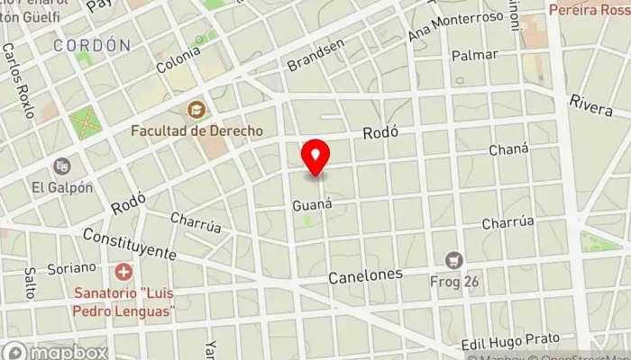 mapa de Hostel Bohemian  en Montevideo