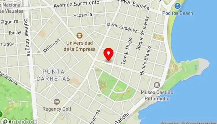 mapa de Hotel Armon Suites Hotel en Montevideo