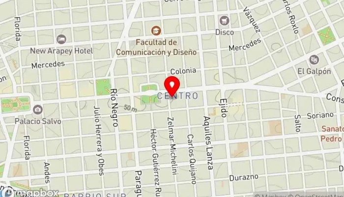 mapa de Hotel Balfer Hotel en Montevideo