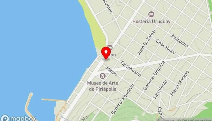 mapa de Hotel Bar en Piriápolis