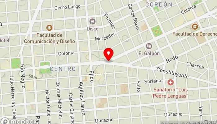 mapa de Hotel Hotel en Montevideo