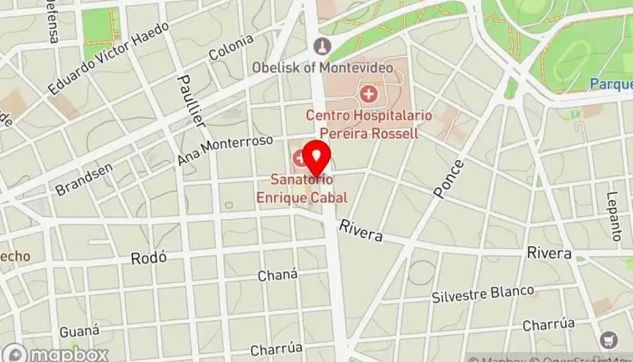 mapa de Hotel Massini Suites Hotel en Montevideo