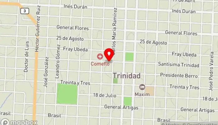 mapa de Hotel Trinidad Hotel en Trinidad