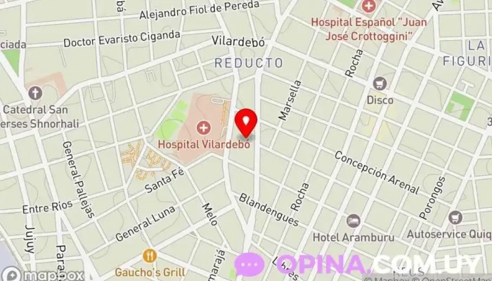 mapa de House Academia de Baile Academia de baile en Montevideo