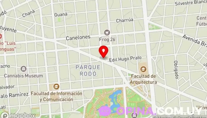 mapa de Huertas & Rocca Negocios Inmobiliarios Agencia inmobiliaria en Montevideo