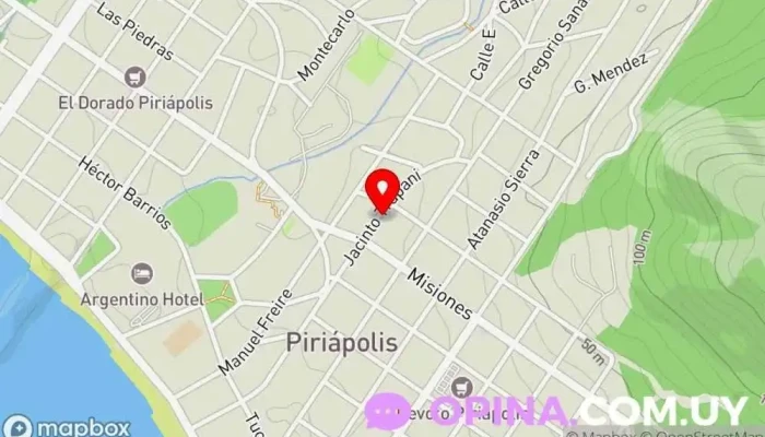 mapa de HyH propiedades Consultor inmobiliario en Piriápolis