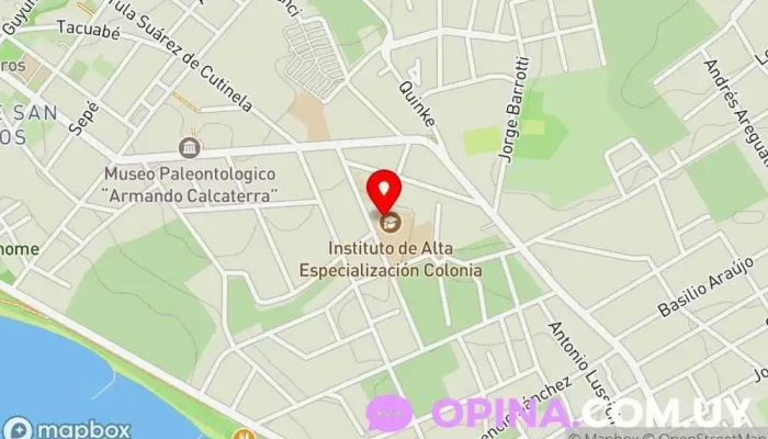 mapa de IAE Centro educativo en Col. del Sacramento