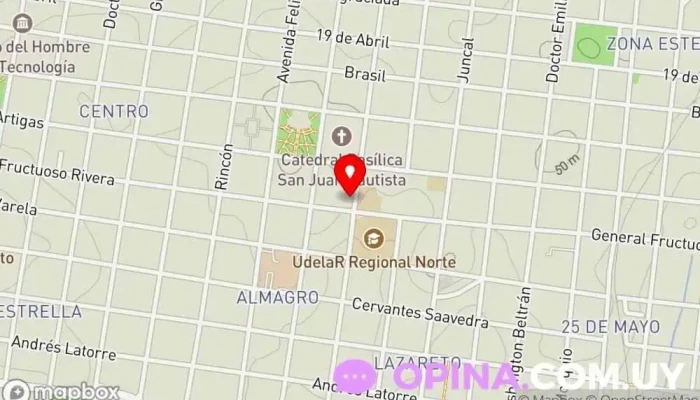 mapa de IAE Salto Escuela universitaria en Salto