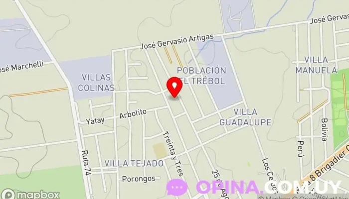 mapa de I.A.H.S Centro deportivo en Barros Blancos