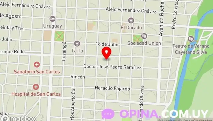 mapa de IEC Escuela en San Carlos