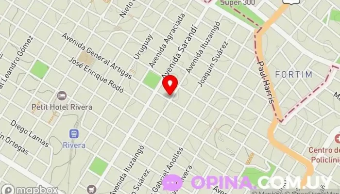 mapa de I.E.T.I. Instituto de Inglés Academia de inglés en Rivera