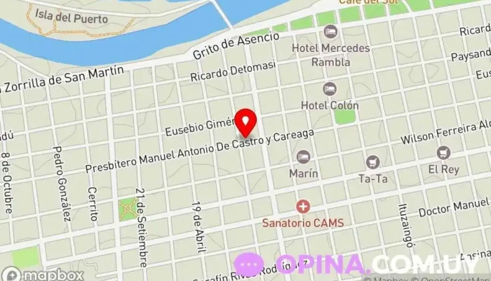 mapa de IFD Mario López Thode Escuela en Mercedes