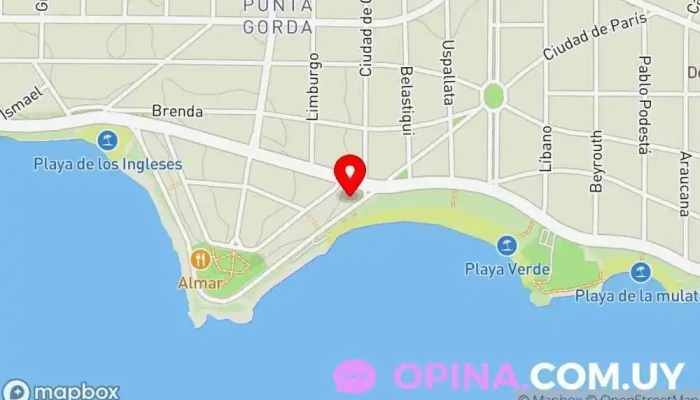 mapa de Ignacio Gril Instituto de Inglés Escuela en Montevideo