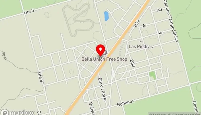 mapa de Il Ponte Resto Café Cafetería en Bella Unión